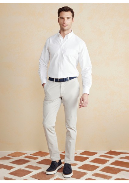 Normal Bel Düz Paça Standart Taş Erkek Pantolon BBSS25MPT001