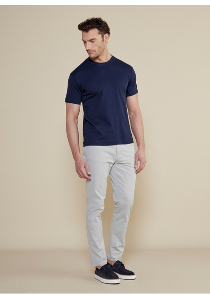 Normal Bel Düz Paça Standart Gri Erkek Pantolon BBSS25MPT005