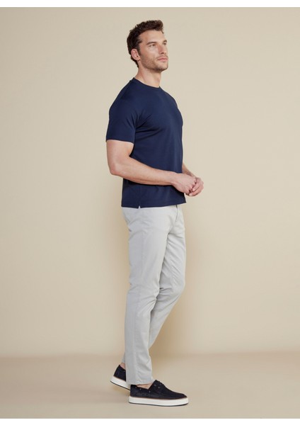 Normal Bel Düz Paça Standart Gri Erkek Pantolon BBSS25MPT005