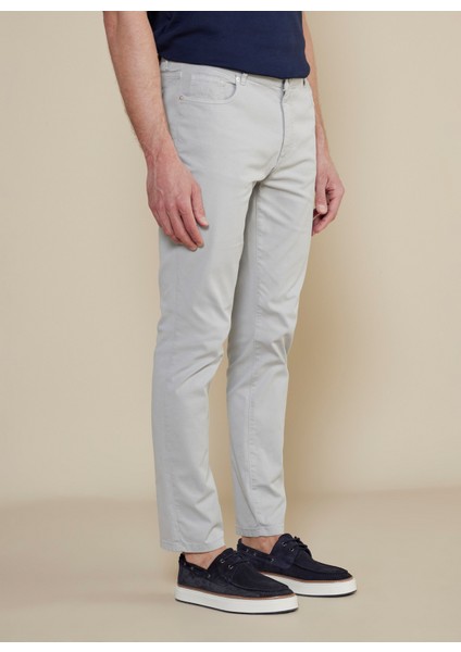 Normal Bel Düz Paça Standart Gri Erkek Pantolon BBSS25MPT005