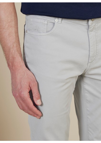 Normal Bel Düz Paça Standart Gri Erkek Pantolon BBSS25MPT005
