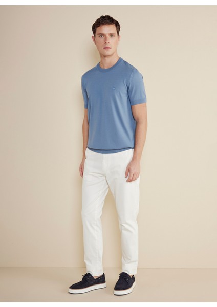 Normal Bel Düz Paça Standart Kırık Beyaz Erkek Pantolon BBSS25MPT001 fiyatları