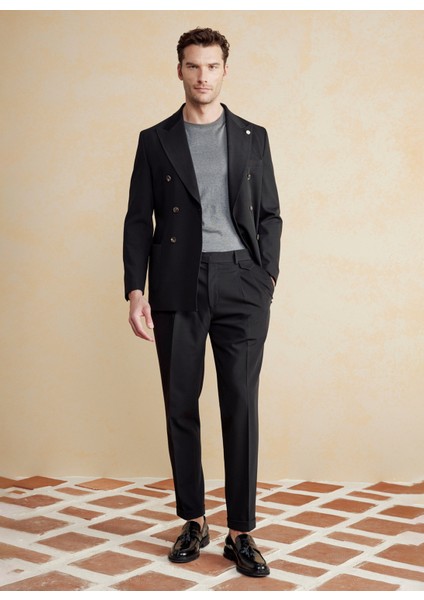 Normal Bel Düz Paça Standart Siyah Erkek Pantolon BBSS25MPT018 fiyatları