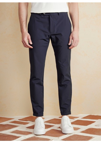 Normal Bel Düz Paça Standart Lacivert Erkek Pantolon BBSS25MPT022