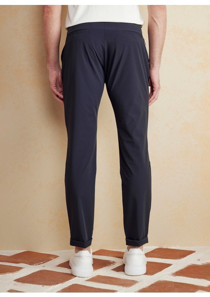 Normal Bel Düz Paça Standart Lacivert Erkek Pantolon BBSS25MPT022