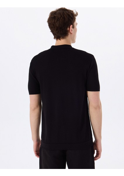 Gmg Fırenze Polo Yaka Slim Fit Siyah Erkek Kazak GU25MSS04016 indirimleri