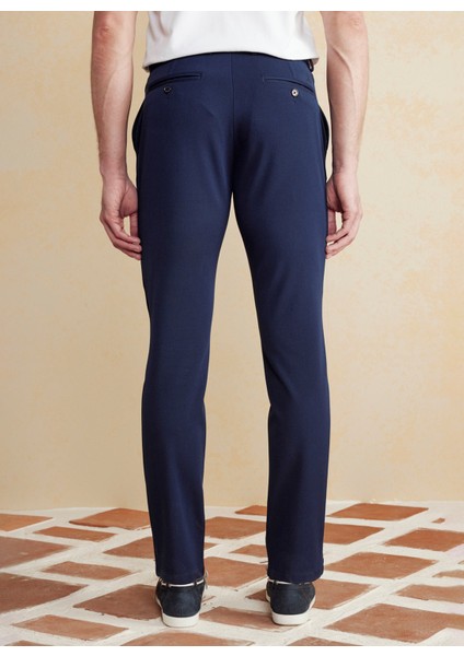 Normal Bel Düz Paça Standart Lacivert Erkek Pantolon BBSS25MPT024