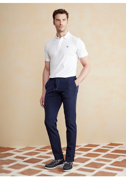 Normal Bel Düz Paça Standart Lacivert Erkek Pantolon BBSS25MPT024