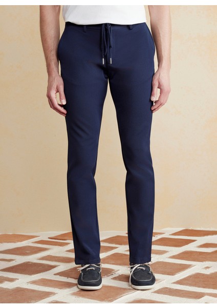Normal Bel Düz Paça Standart Lacivert Erkek Pantolon BBSS25MPT024 modelleri