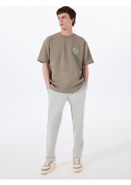 Gmg Fırenze Normal Bel Normal Paça Slim Fit Taş Erkek Pantolon GU25MSS01015