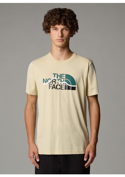 M Ss Mountain Line Tee Erkek T-Shirt