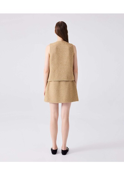 Parlak Iplikli Tüvit Yelek MW6240007010265 fırsatları