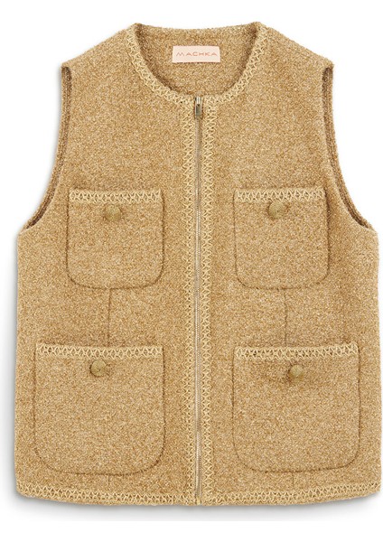 Parlak Iplikli Tüvit Yelek MW6240007010265 indirimleri