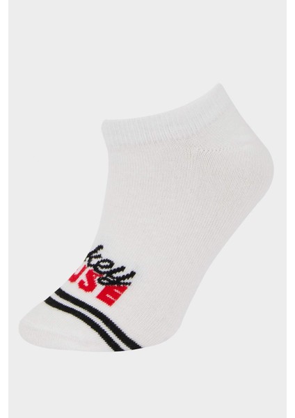 Kız Çocuk Disney Mickey & Minnie 3'lü Pamuklu Patik Çorap E6135A8NS fiyatları