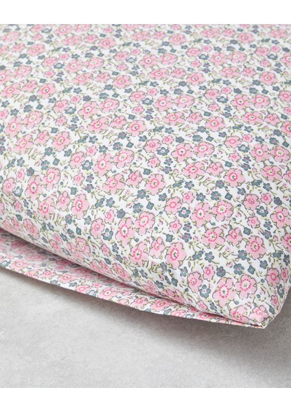Bright Floral Kolay Ütülenir 2'li Yastık Kılıfı 50X70 cm Pembe modelleri