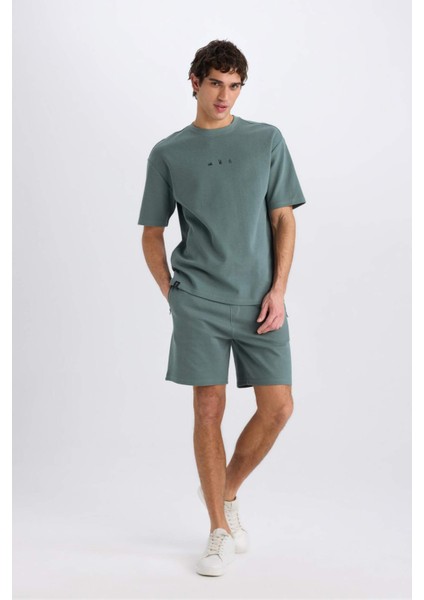 Regular Fit Düz Paça Cepli Basic Düz Şort B8792AX25SM fırsatları