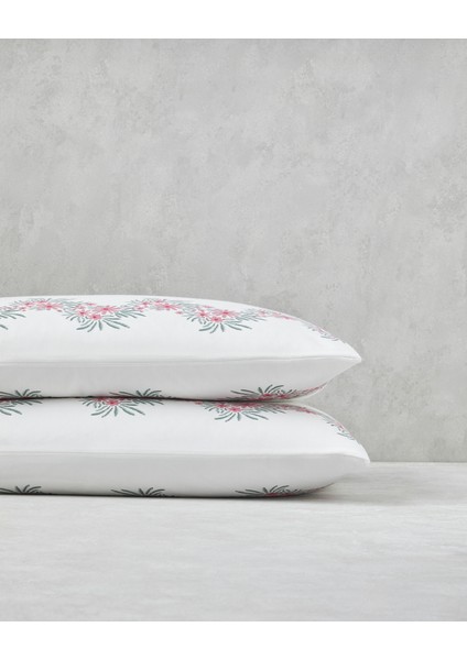 Daisy Chain Kolay Ütülenir 2'li Yastık Kılıfı 50X70 cm Pembe