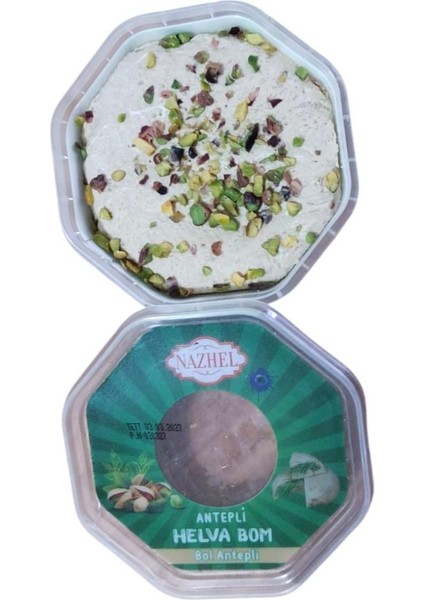Antep Fıstıklı Nazilli Bomba Helva 150 gr.(Fıstık Ezme Dolgulu)