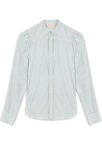 Çizgi Desen Yüksek Yaka Gömlek Mw6240025044070 indirimleri