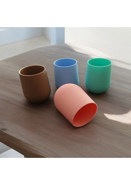 Silikon Bebek Alıştırma Bardağı Oval Bardak