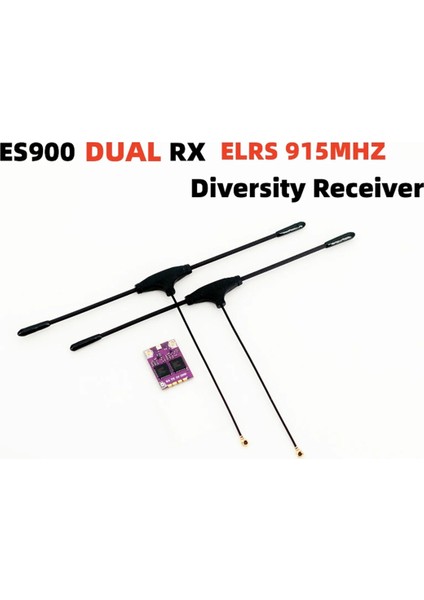 ES900 Dual Rx Elrs Çeşitlilik Alıcısı 915MHZ Dahili Tcxo Uçak Fpv Uzun Menzilli Iha'lar Dıy Parçaları (Yurt Dışından)