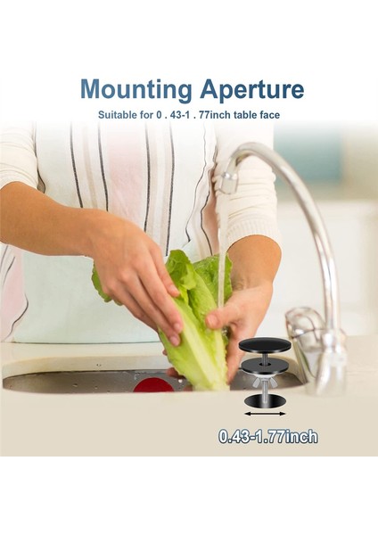 2 Adet Inç Mutfak Lavabo Deliği Kapağı Musluk Paslanmaz Çelik Musluk Plakası Tıpası (Yurt Dışından)