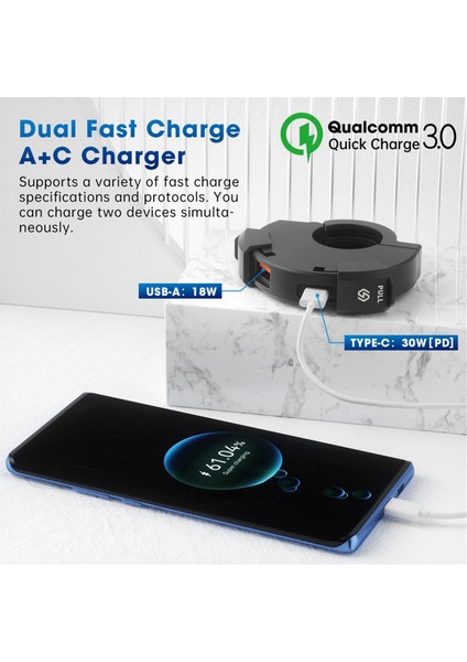 Qc3.0 Motosiklet USB Şarj Cihazı 30W Hızlı Su Geçirmez Bisiklet Dijital Kamera Için Gidona Montaj Braketi (Yurt Dışından) indirimleri
