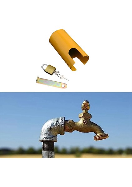 Anahtarlı Musluk Koruma Kilidi, Hırsızlık Önleyici Dış Plaka, Asma Kilit Kapağı, Su Anahtarı Vanası (Yurt Dışından) fırsatları