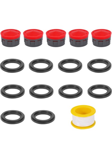 Musluk Havalandırıcı, 2.2 Gpm Akış Kısıtlayıcıeli Havalandırıcı Yedek Parçaları Banyo 5'li Paket, FAN22-P5 (Yurt Dışından)