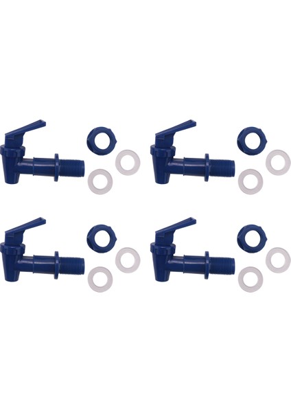 4 Parça Yedek Soğutucu Musluk Su Şişesi Sürahisi, Dispenser Musluk Seti, Tekrar Kullanılabilir Musluk Musluğu Içecek A (Yurt Dışından) fiyatları