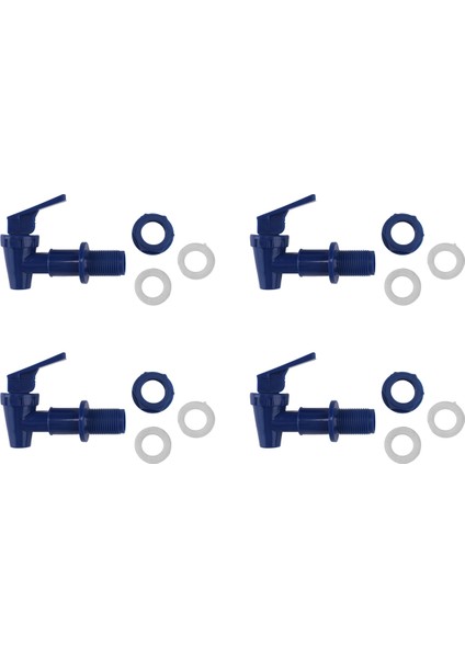 4 Parça Yedek Soğutucu Musluk Su Şişesi Sürahisi, Dispenser Musluk Seti, Tekrar Kullanılabilir Musluk Musluğu Içecek A (Yurt Dışından) modelleri