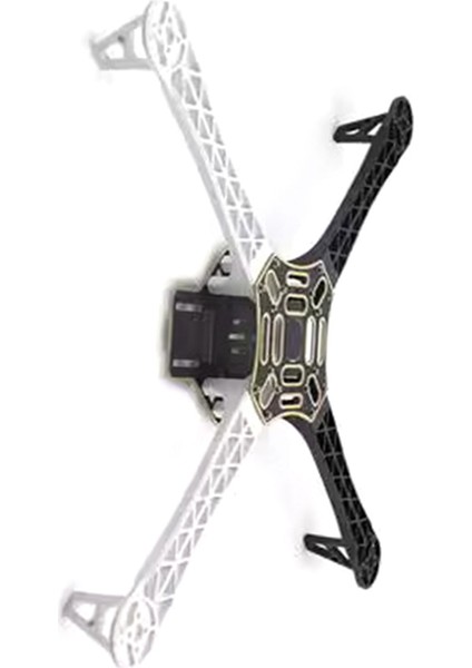 F450 Drone Kamera Alev Tekerlek Kıt 450 Çerçeve Rc 4 Eksenli Multikopter Quadcopter Siyah+Beyaz (Yurt Dışından)