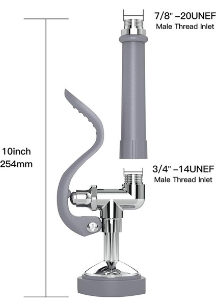 Lavabo Spreyi, Ticari Mutfak Muslukları Için Ön Durulama Spreyi, 1.42 Gpm Vana Bulaşık Ucu (Yurt Dışından) modelleri