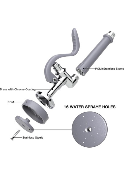 Lavabo Spreyi, Ticari Mutfak Muslukları Için Ön Durulama Spreyi, 1.42 Gpm Vana Bulaşık Ucu (Yurt Dışından) fırsatları