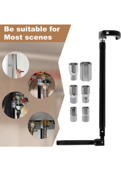 Musluk Anahtarı 9 Ila 17MM Karbon Çelik Sıhhi Tesisat Soketi 6 Soket ve 1 Pens Dar Alan Musluk Arka Somunu (Yurt Dışından) indirimleri