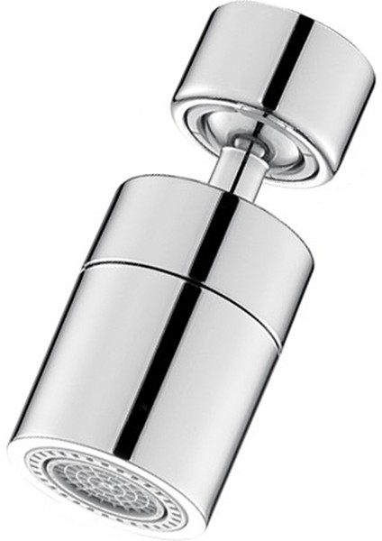 Mutfak Musluk Filtresi Ayarlanabilir Döner Sıçrama Önleyici Musluk Nozulu Bubbler Lavabo Gümüş B (Yurt Dışından)