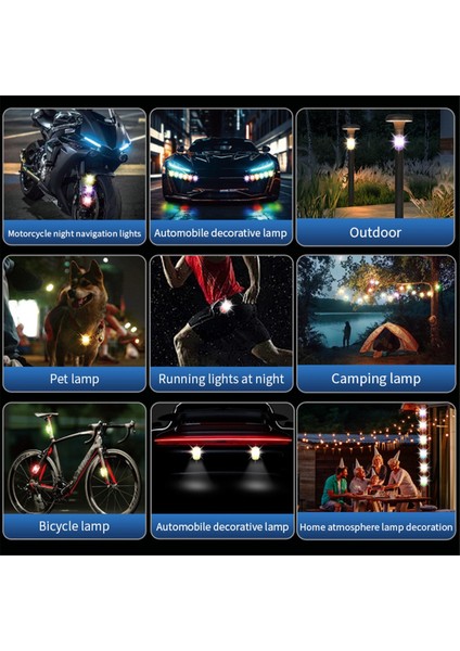 Kablosuz Şarj Edilebilir LED Strobe Işıkları Uzaktan Kumandalı Su Geçirmez Motosiklet Bisiklet Araba Drone Uçak 4 Adet (Yurt Dışından)