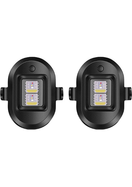2 Adet Evrensel Strobe Uyarı Işığı USB Şarj Edilebilir LED Acil Durum Işıkları Drone Gece Lambası Motosiklet (Yurt Dışından)
