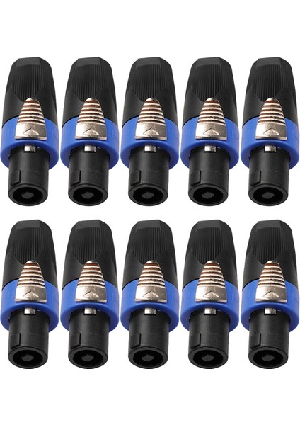 10 Adet Ses Hoparlör Bağlantı Fişleri Twist Lock Şarj Edilebilir Taşınabilir Kablosuz Speakon NL4FC Için (Yurt Dışından)