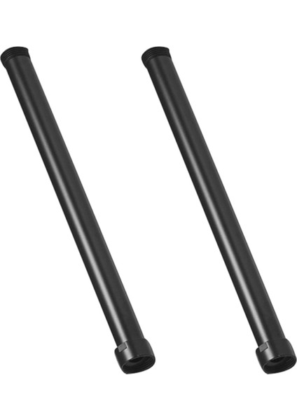 2x Siyah Duş Uzatma Borusu 30CM Uzunluk Mikser Pirinç Borular Banyo (Yurt Dışından)