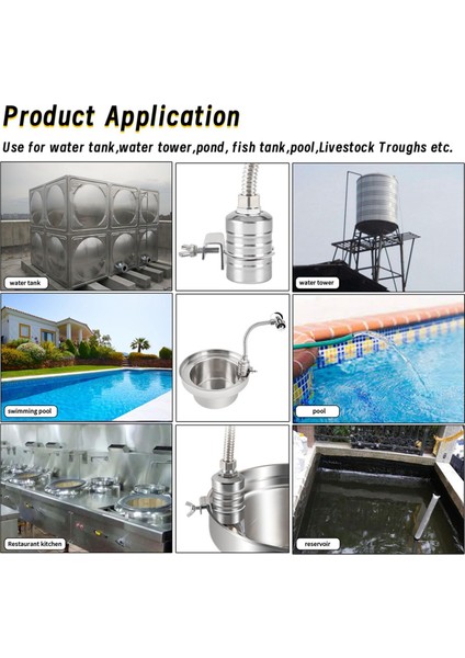 1/2 Inç Ila 3/4 Inç Su Şamandıra Vanası, Paslanmaz Çelik Vana, Tam Otomatik Seviye Kontrol Vanası (Yurt Dışından) indirimleri