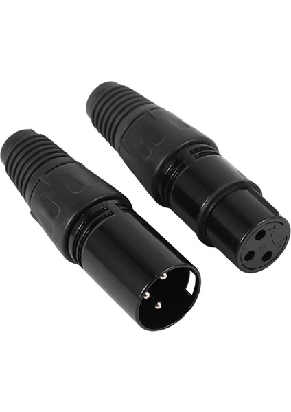 20 Çift Xlr 3 Pin Mikrofon Ses Kabloları Fiş Konnektörleri Erkek Dişi Mıc Yılan Kablosu (Yurt Dışından)