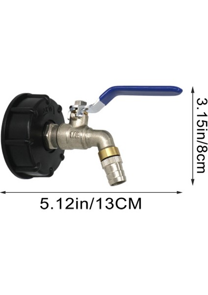 Ibc Küresel Çıkış Musluk Tankı 3/4 Inç Gıda Sınıfı Drenaj Adaptörü S60X6 1000 L Yağmur Suyu Kabı Pirinç Hortum Musluk Vanası (Yurt Dışından) fiyatları
