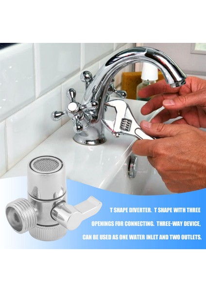 Musluk Vana Yönlendirici Lavabo Su Musluğu Ayırıcı Adaptörü Ev Banyo Mutfak (Yurt Dışından) fırsatları