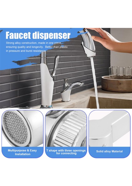 Musluk Vana Yönlendirici Lavabo Su Musluğu Ayırıcı Adaptörü Ev Banyo Mutfak (Yurt Dışından) indirimleri