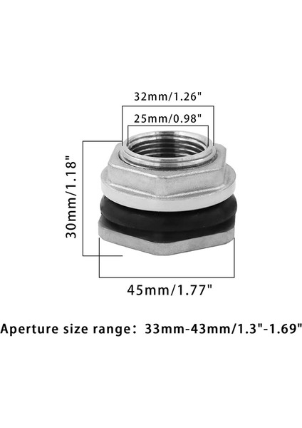 3/4 Inç Su Tankı Bağlantısı SUS304 Paslanmaz Çelik Toplu Bağlantı Parçası, Su Borusu Bağlantısı, Yağmur Fıçıları, Akvaryumlar Için (Yurt Dışından) modelleri