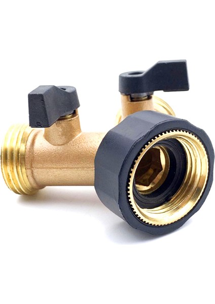 Bahçe Hortumu Ayırıcı 2 Yollu Ağır Hizmet Tipi Pirinç Bağlantılı Musluk Ayırıcı, Ekstra Kauçuk Rondelalı Y Vanalar (Yurt Dışından) modelleri