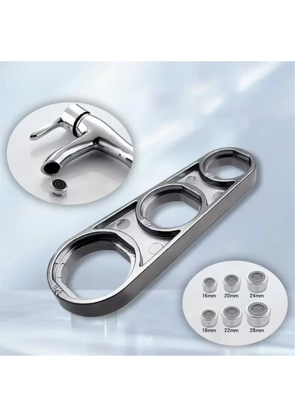 6'sı 1 Arada Anahtar Musluk Havalandırıcı Sökme Su Akışı Ayarlama Bubbler Tesisatçı 92.6X32X22.6MM (Yurt Dışından)