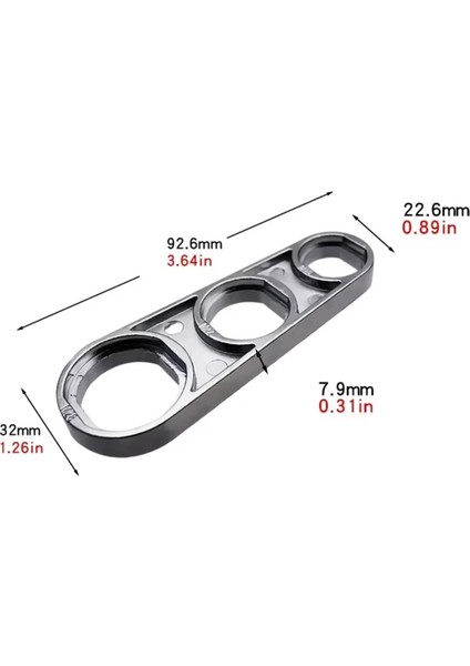 6'sı 1 Arada Anahtar Musluk Havalandırıcı Sökme Su Akışı Ayarlama Bubbler Tesisatçı 92.6X32X22.6MM (Yurt Dışından)