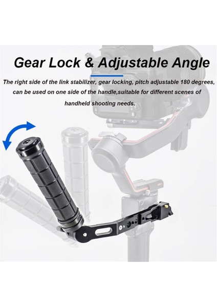 Açı Saplı Tutacak El Izgarası Gimbal 1/4 Dişli El Tipi Sabitleyici Model: Rs3 Rs2 Rsc2 (Yurt Dışından)